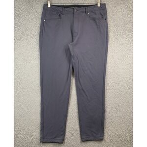 Western Rise Men's Gray Pants 36x31 Stretch Nylon Performance Chino Travel